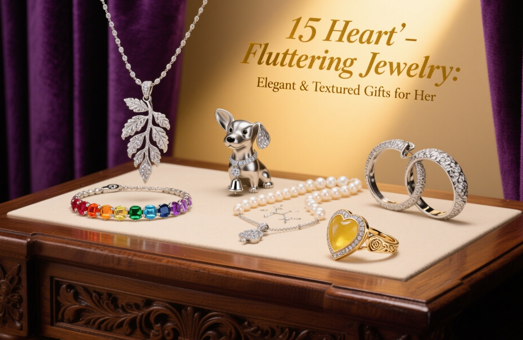 15 Heart-Fluttering Jewelry Elegant & Textured Gifts for Her