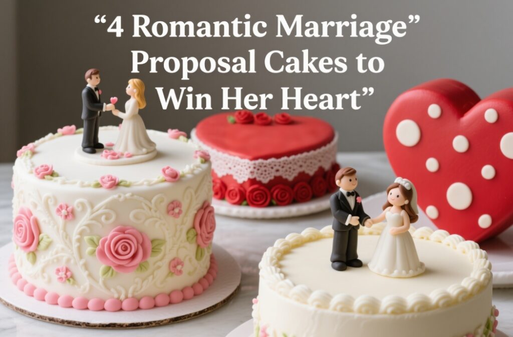 4 Romantic Marriage Proposal Cakes to Win Her Heart