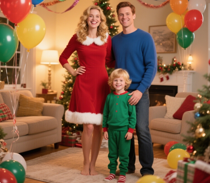 A warm family photo