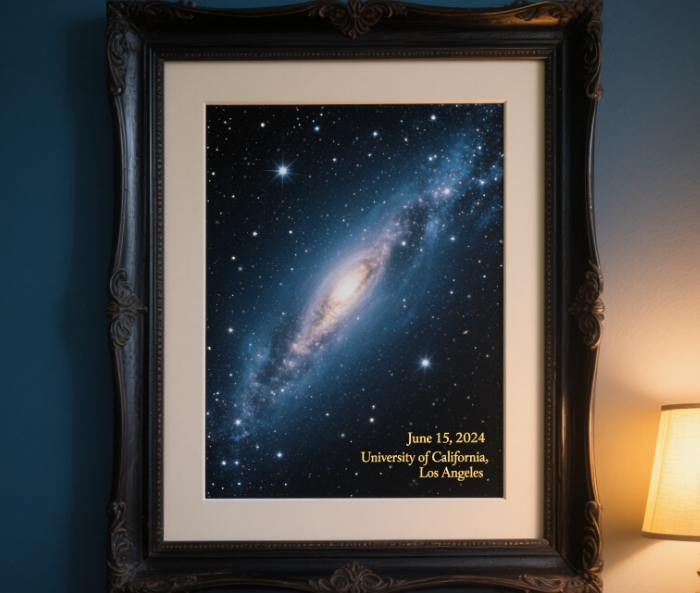 Beautifully framed star map