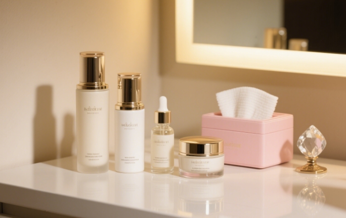 High-end skin care products set