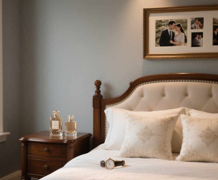 His & Hers Perfume Set、Couple Pillow Set、Matching Watches、Photo Frame Collage