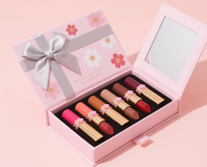 Lipstick gift set with various lipstick shades