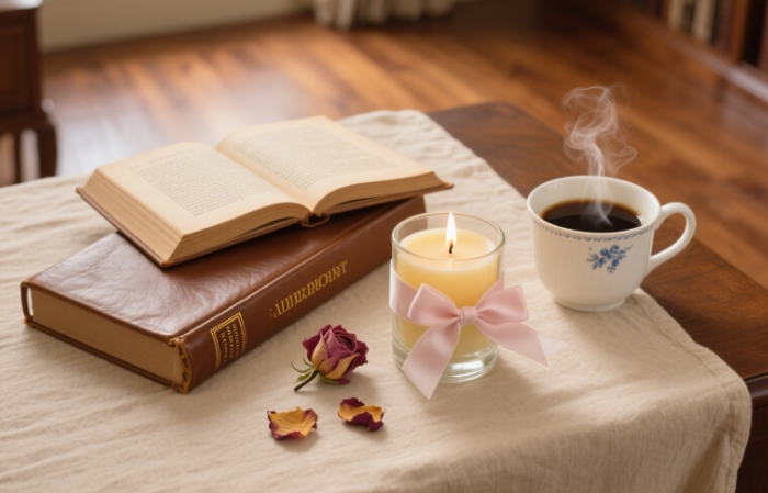 Luxury floral scented candle gift inspired by Monet’s garden