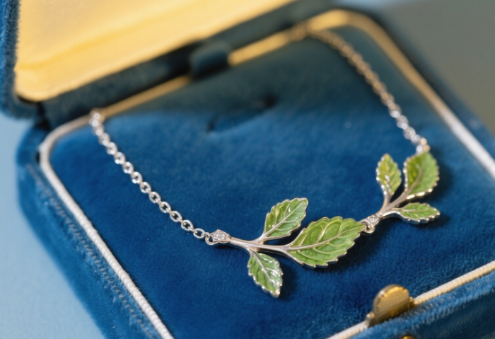 Michael Michaud Basil Leaf Necklace
