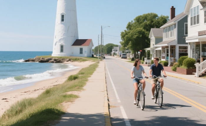 Nantucket’s lighthouses or a couple’s bike ride through town