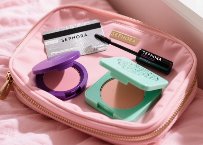 Sephora gift card and some popular beauty products