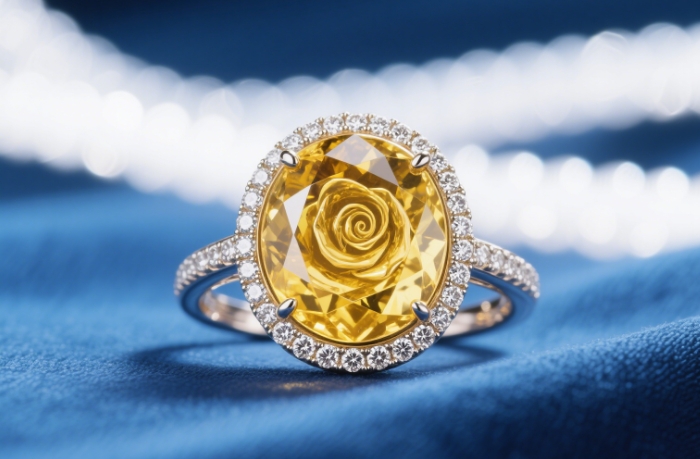 ‘Vatican Rose’ Topaz Ring 