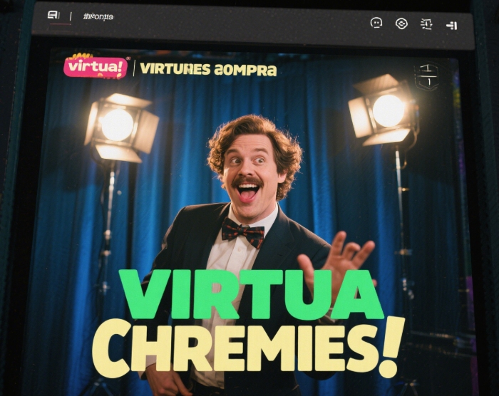 A screenshot of a virtual comedy show