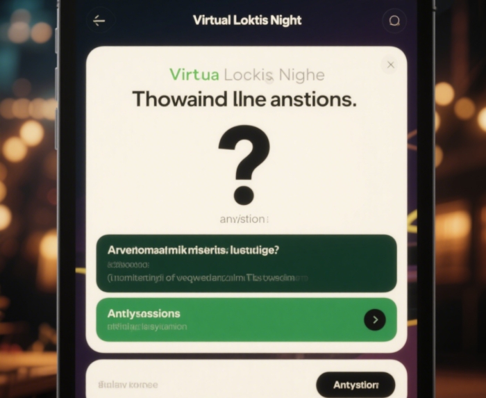 A screenshot of a virtual trivia night