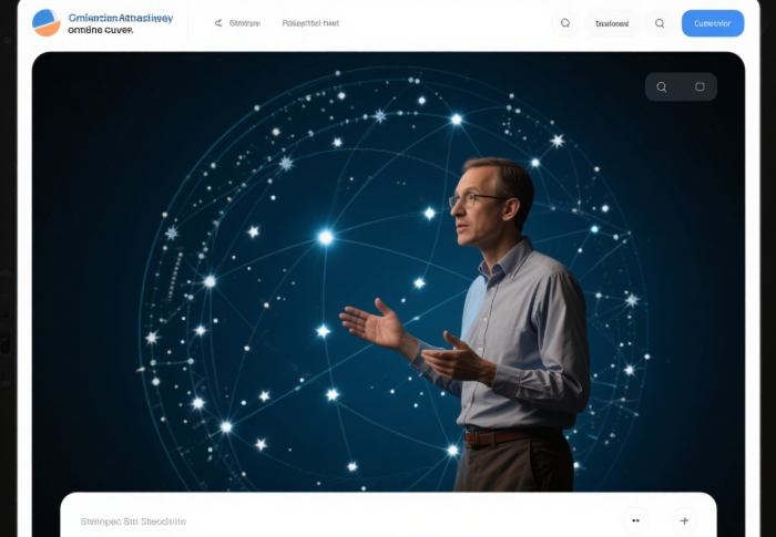 A screenshot of an online astronomy class