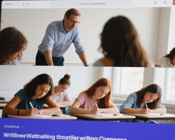 A screenshot of an online writing class
