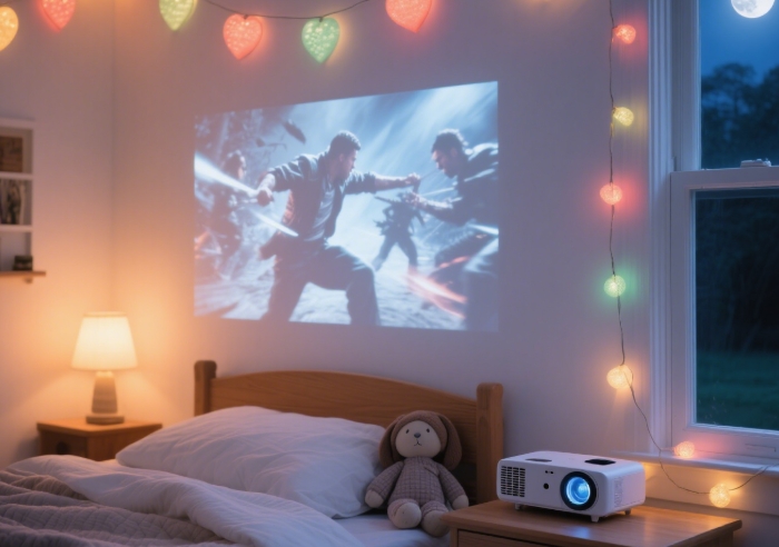 Affordable mini projector graduation gift for movie lovers.