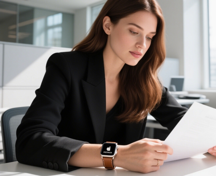 Apple Watch Hermès, luxury smartwatch with leather band