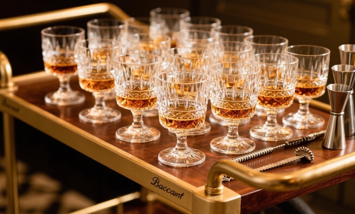 Baccarat Harcourt crystal glasses, luxury barware gift set
