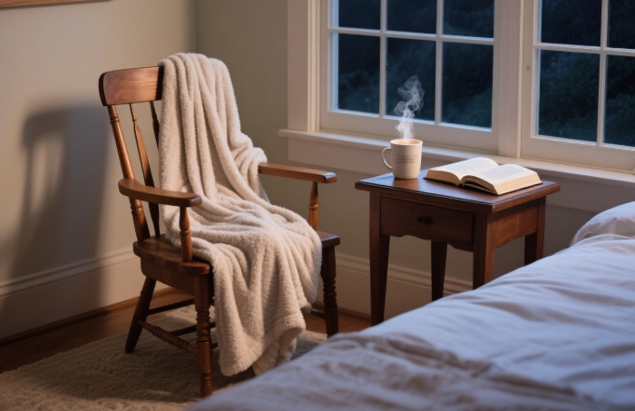 Barefoot Dreams CozyChic robe styled for a cozy night in