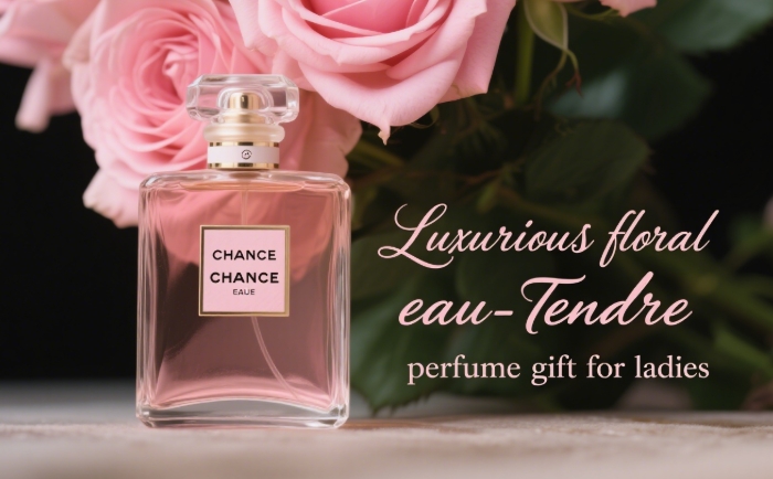 Chanel Chance Eau Tendre perfume, luxury floral fragrance gift for women