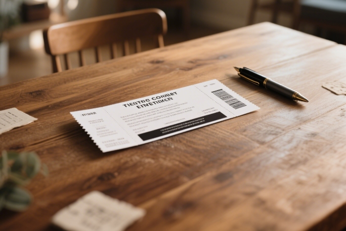 Concert or theater tickets for a future date she'd love, symbolizing anticipation and commitment beyond the apology