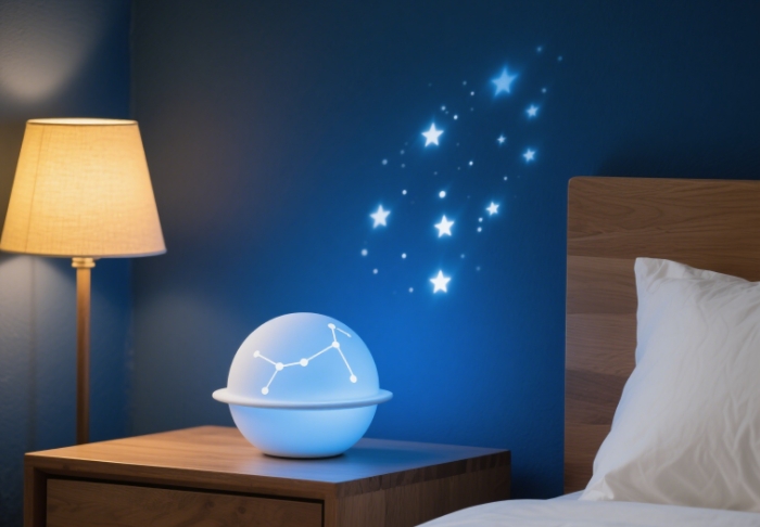 Custom star map night light showing your anniversary’s constellations, romantic gift under $200