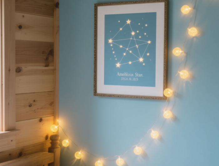 Custom star map with sentimental dates for a unique keepsake