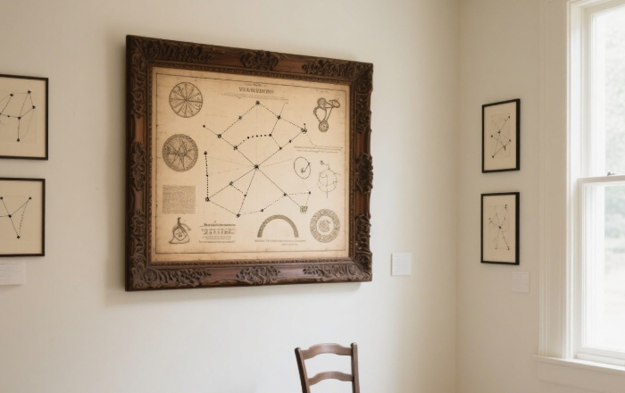 Custom zodiac constellation map graduation gift for girlfriend under $60.