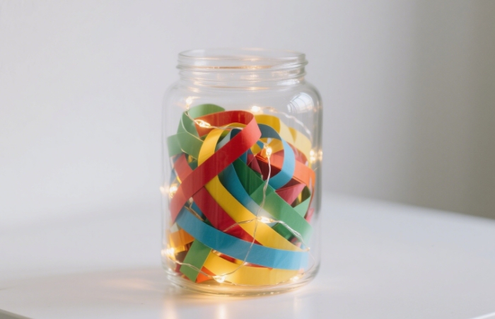 DIY memory jar with love notes, sentimental anniversary gift under $100