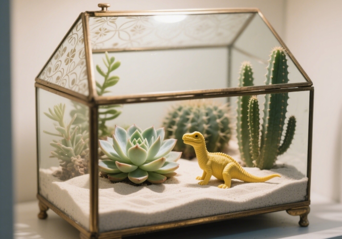 DIY terrarium kit graduation gift for creative girlfriends.