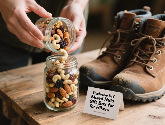 DIY trail mix gift set for hikers - customizable under $35