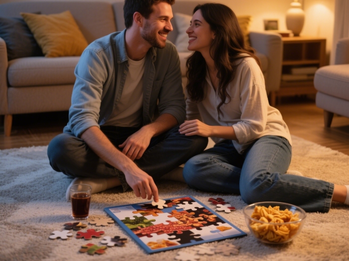 Date night puzzle game gift for quality time seekers
