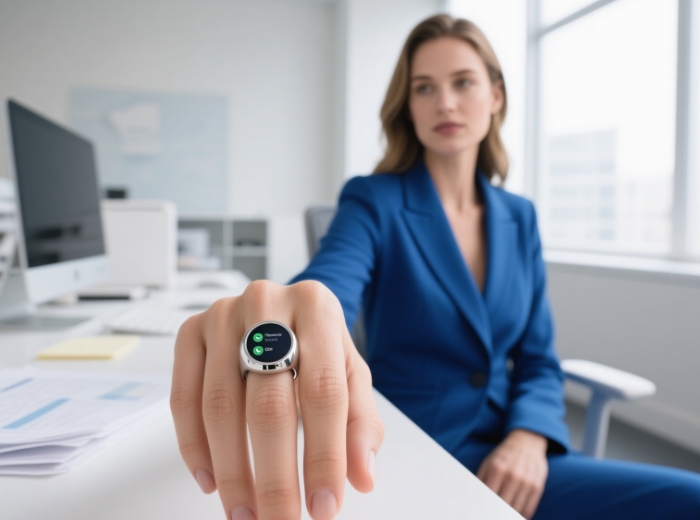 Elegant smart jewelry with fitness tracking, high-tech anniversary gift under $400