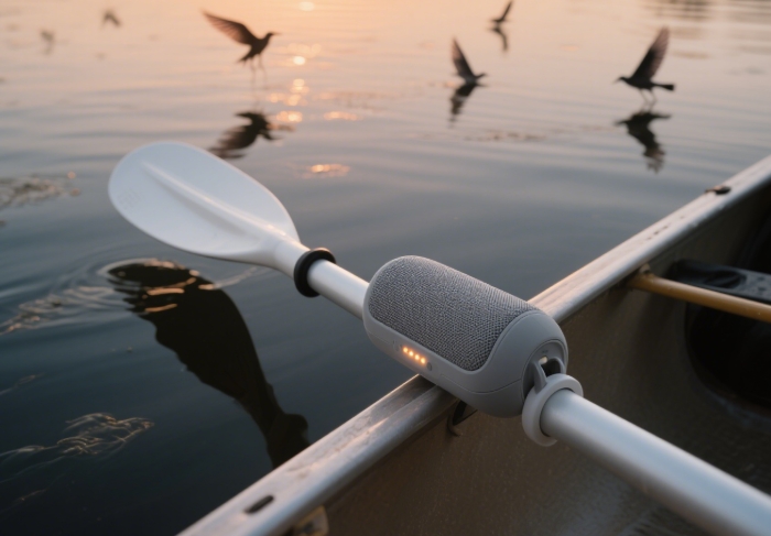 Floating waterproof speaker for kayaking gifts - $48