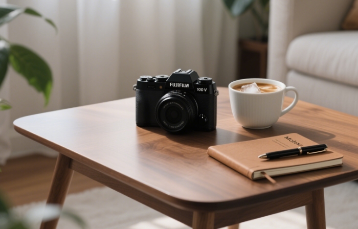 Fujifilm X100V retro digital camera - perfect gift for stylish female photographers