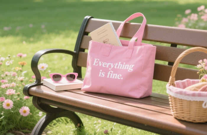 Funny ‘Everything’s Fine’ tote bag, trendy gift under $20