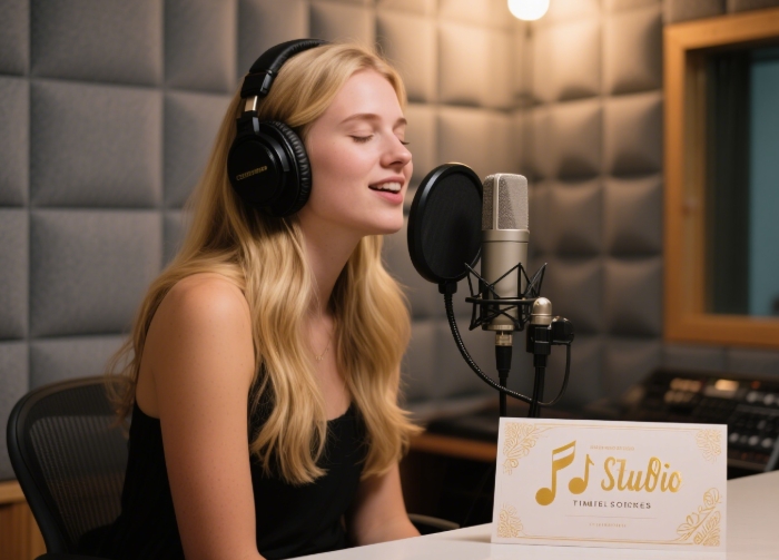 Gift certificate for professional music studio time