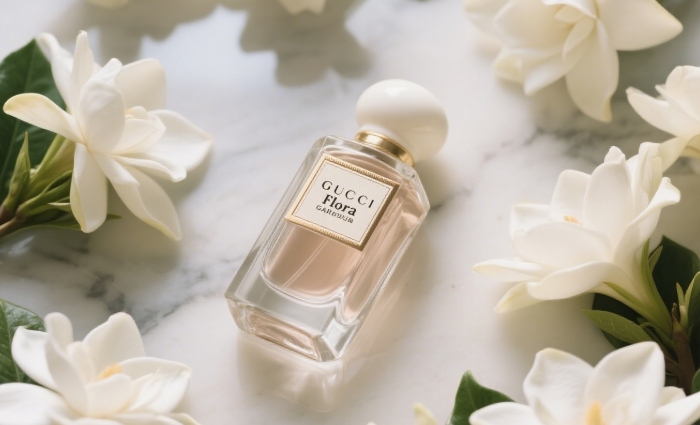 Gucci Flora Gorgeous Gardenia perfume, luxury floral fragrance gift