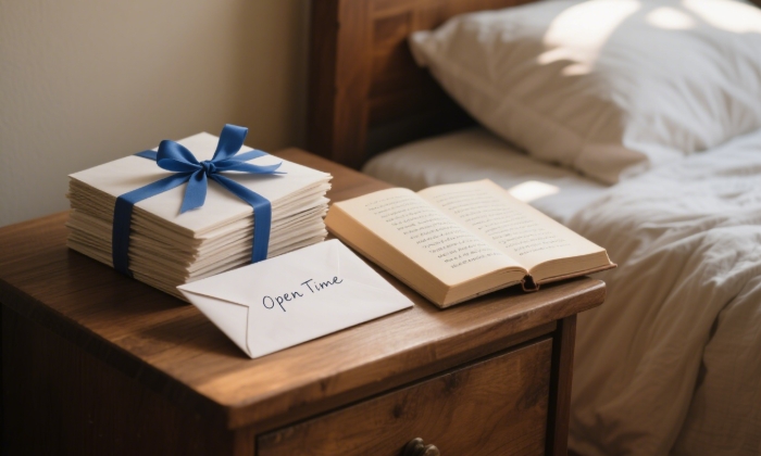 Handwritten 'Open When' love letters for long-distance girlfriend