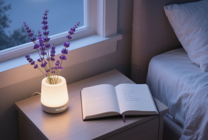 Hatch Restore 2 with bedtime essentials for better sleep