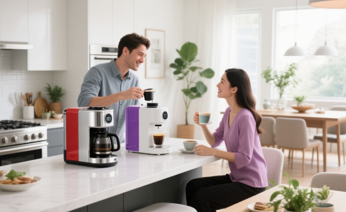 His & hers smart coffee maker for personalized morning routines