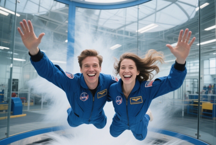 Indoor skydiving experience for adventurous couples, unique anniversary gift under $300