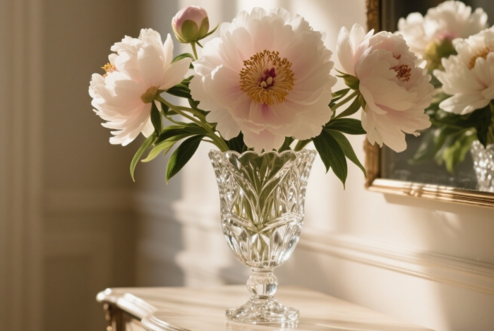 Lalique crystal vase, luxury home decor gift