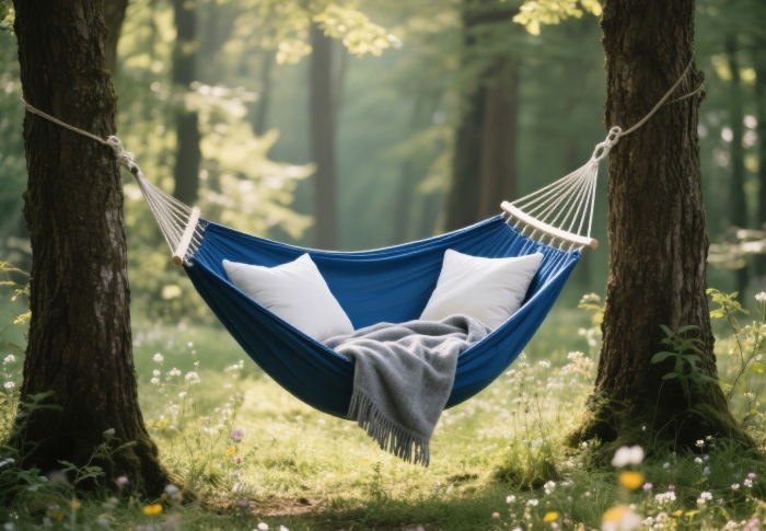 Luxury double camping hammock setup gift for romantic outdoor relaxation adventures 2025