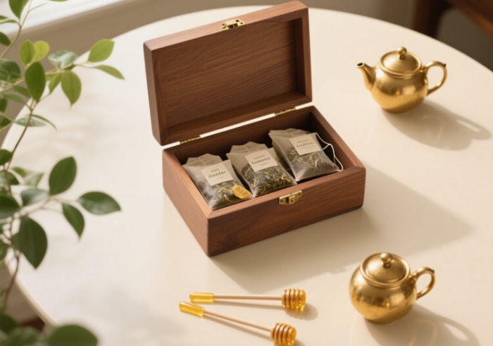 Luxury tea or coffee tasting set with gourmet blends, foodie anniversary gift under $250
