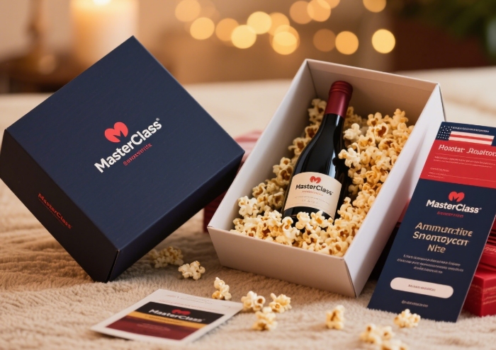 MasterClass subscription with a cozy date night box for virtual learning and bonding