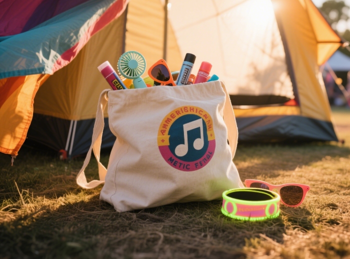 Music festival survival kit with must-have accessories
