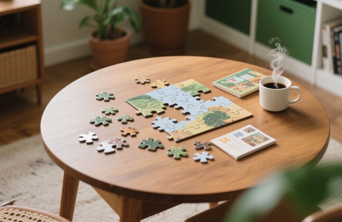 National Park puzzle for summer indoor relaxation