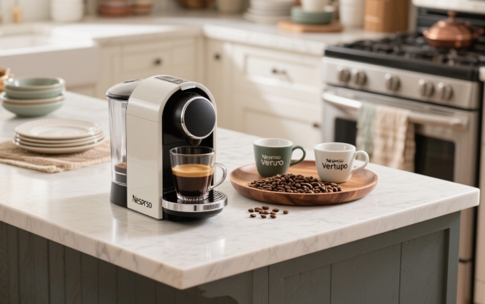 Nespresso VertuoPop with coffee essentials for a quick caffeine fix