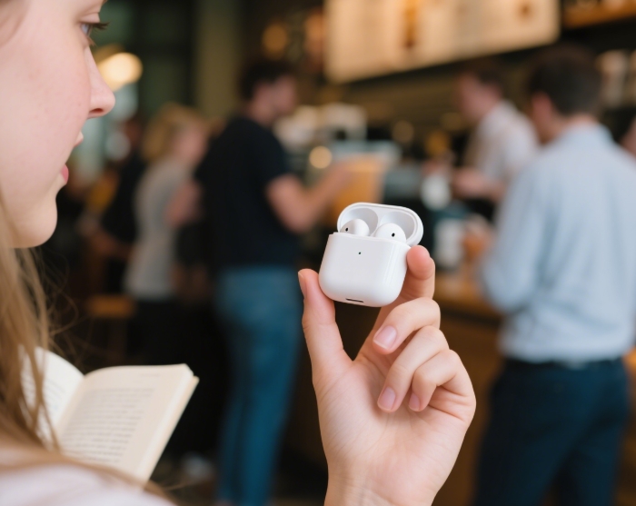 Noise-canceling wireless earbuds - essential gift for 20-year-old girls on the go