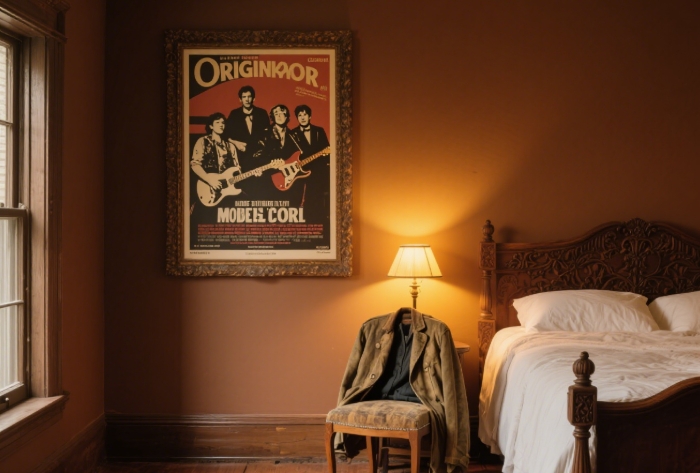 Original band concert poster as music decor gift