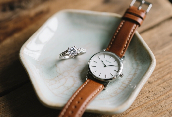 Personalized ceramic jewelry dish