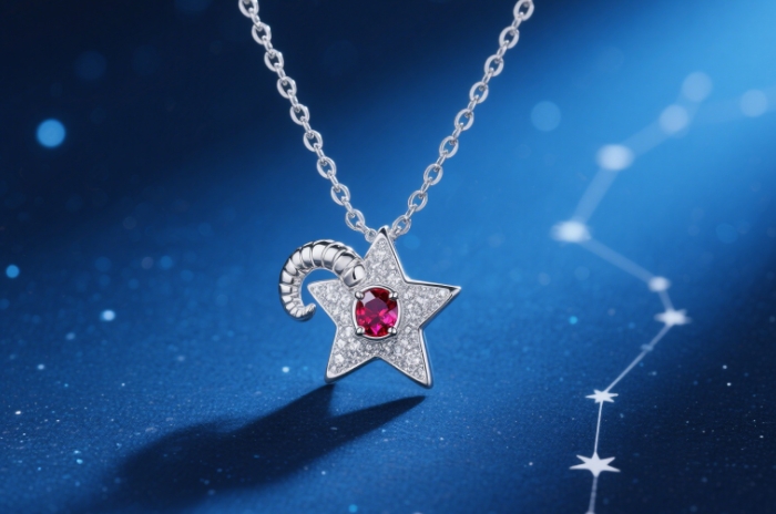 Personalized constellation necklace for an astronomy-loving wife